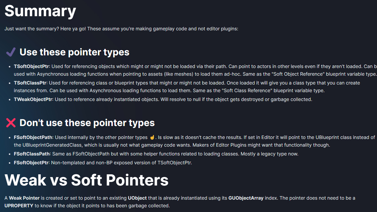 All about Soft and Weak pointers